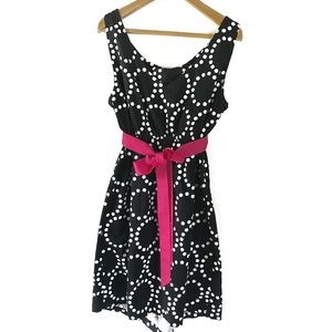 Dots & Circles Black and White Dress